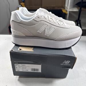 New Balance 515H Platform Womens Size 9 B White Grey WL515HWH Damaged Box